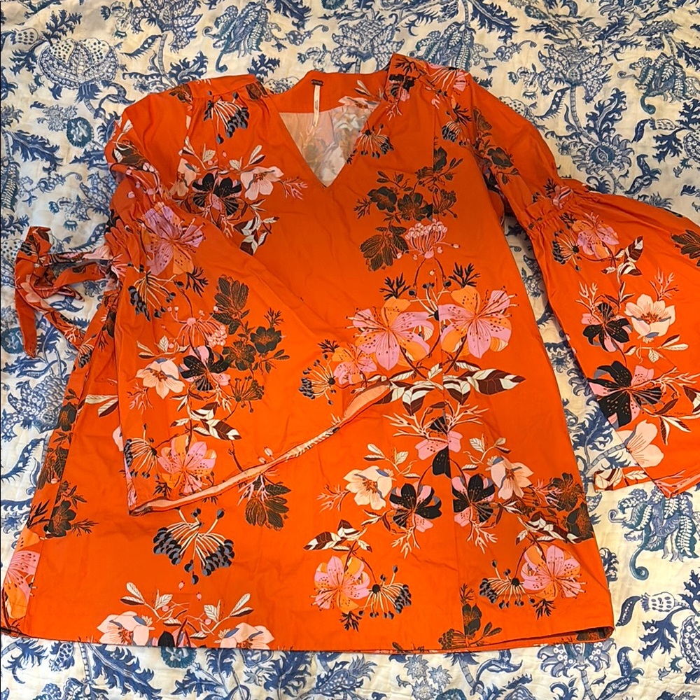 Free People Orange Dress